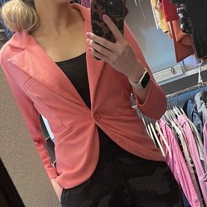 Coral blazer - has a casual fit